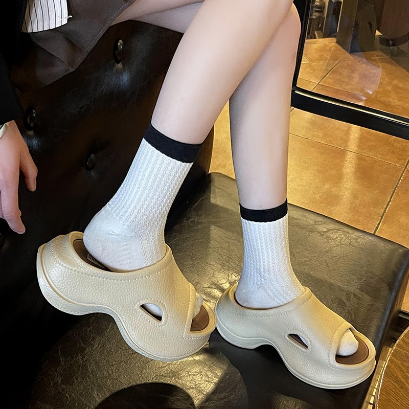 5cm厚底拖鞋女2025新款夏外穿家居室内凉拖鞋防滑防臭旅行踩屎感