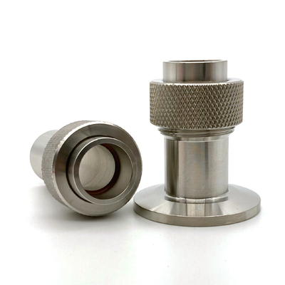 KF真空规管底座 304不锈钢焊接快装15.5规管座接头氟胶圈KF16 25