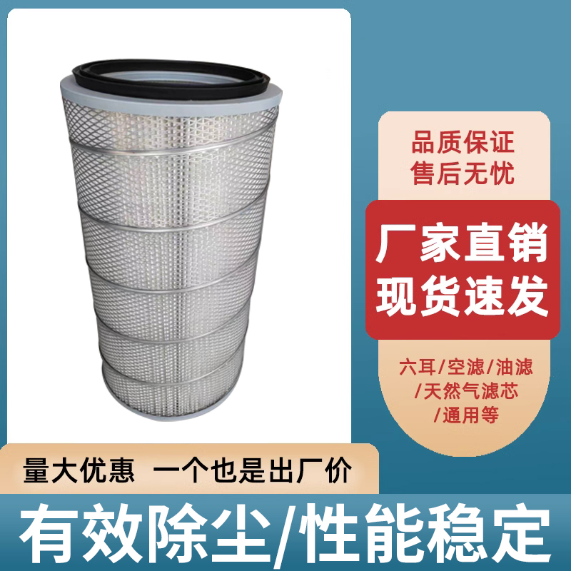 工业六耳除尘滤芯滤筒粉末回收除尘器喷砂抛丸机静电喷涂喷粉喷塑