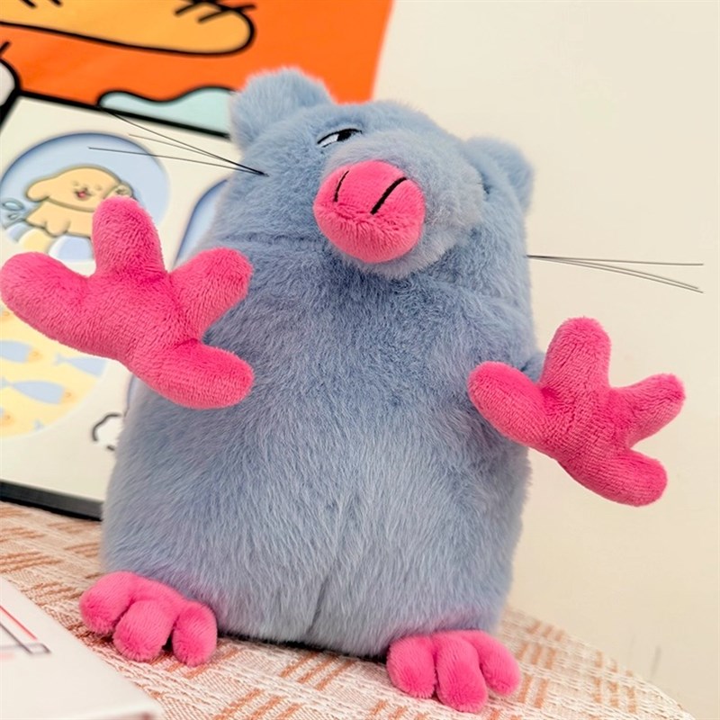 可录音披萨塔老鼠玩偶毛绒玩具小妹妹还没睡啊表情包搞怪公仔娃娃