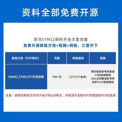 正点原子Nano STM32F103RCT6开发板入门学习套件超OSTM32F103C8T6