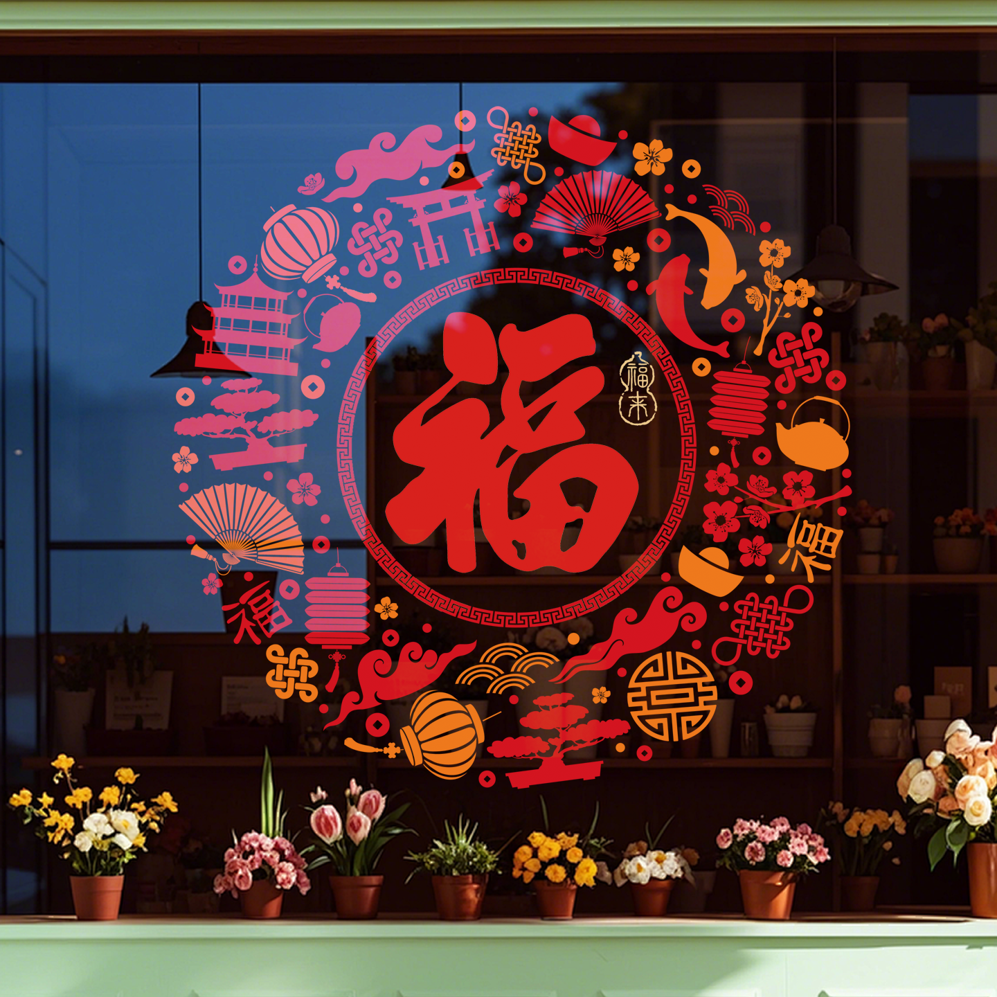 福字2026新款玻璃贴纸新中式福字贴乔迁开业新年店铺窗花贴静电贴,节庆用品/礼品,喜字/剪纸/贴纸,淘宝优惠券,粉丝福利购,淘宝优惠卷