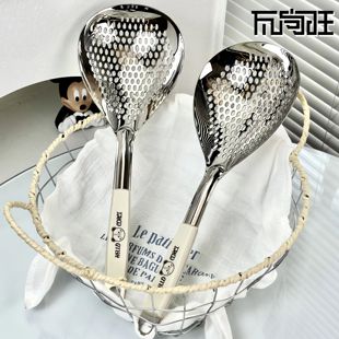 瓦尚旺厨房家用大漏勺厨房捞面勺挂耳漏勺家用食品级油炸涮肉漏勺