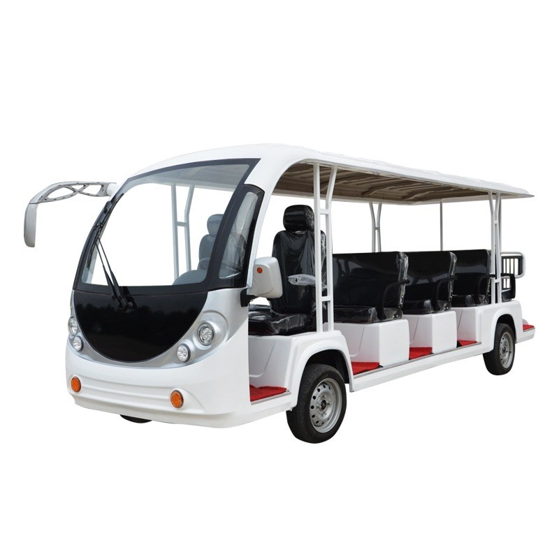 庄园接待游览摆渡车景区公园动物园11座14座封闭中巴电动观光车