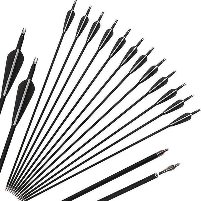 混碳箭支7.8mm耐用毛刷箭台通用型成品户外成年人室外练习反曲箭