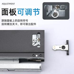 厂家直供升级款 橱柜骑马抽 超薄骑马抽 缓冲阻尼调节钢板滑轨抽屉