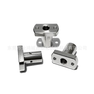 MFSS不锈钢防锈支柱底座用对边法兰通孔型光轴固定支架MFSTF镀镍