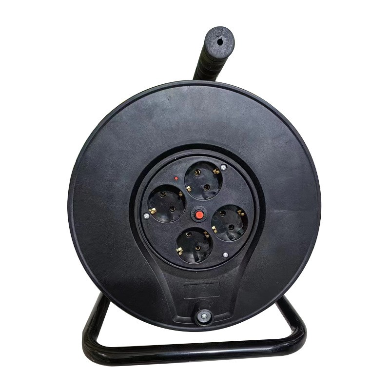 厂家直供一拖三手提式塑钢电缆盘过载漏电保护绕线盘220V/300