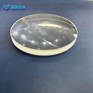 8mm单晶氟化钙透镜光学平凸透镜红外晶体加工