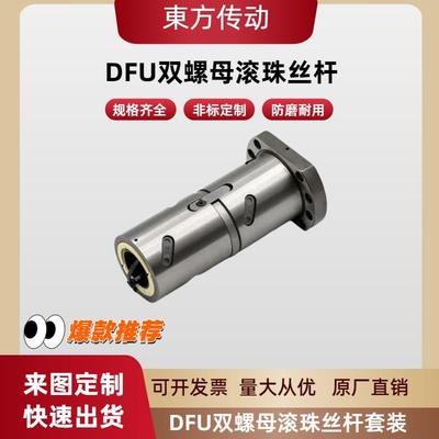 双螺母滚珠丝杆DFU2005/2505/1605/4010/3205/5010