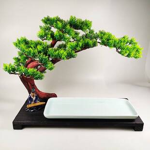 创意餐具网红荔枝虾球树妃子笑覆古个性迎客松根雕木板酒店会所