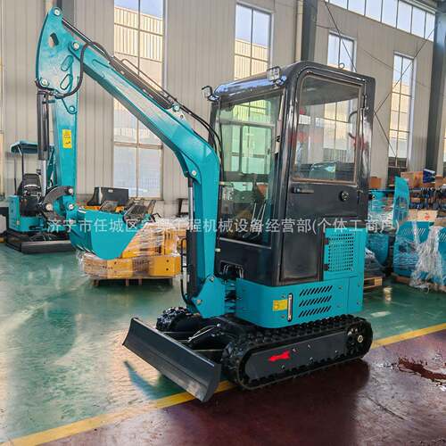 型挖掘机215用家小程挖土工破碎17型驾驶室履带小挖机果园农用小