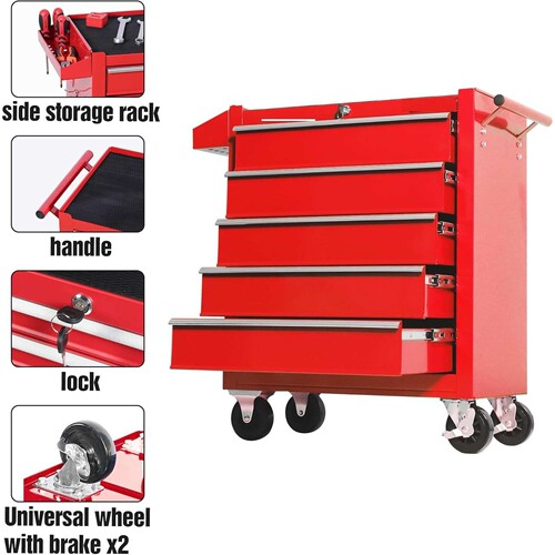 多功能工具车小推车移动车间汽修维修柜 chest tool box drawer