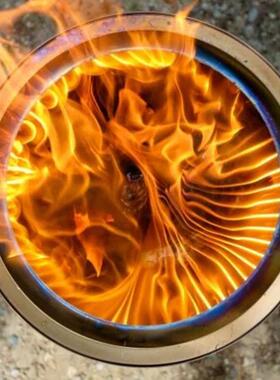 户外野营柴火炉中号可拆不锈钢焚火台篝火炉庭院炉子mwD236A