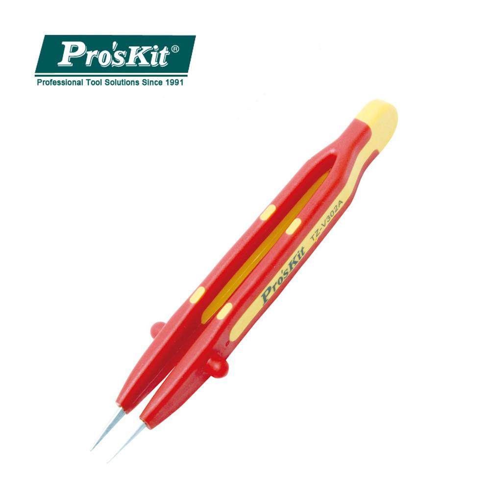 宝工（Pro'skit）TZ-V302A/B/C/DVDE1000V耐高压绝缘镊子