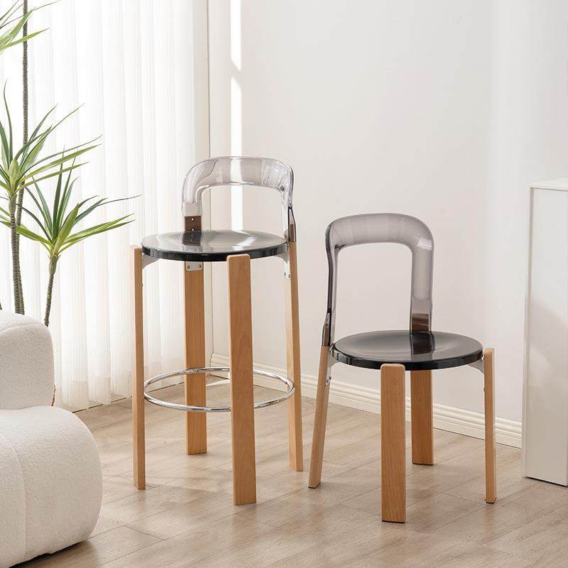 复古rey餐椅设计师实木洽谈椅子家用餐桌椅靠背书桌椅中古雷伊椅