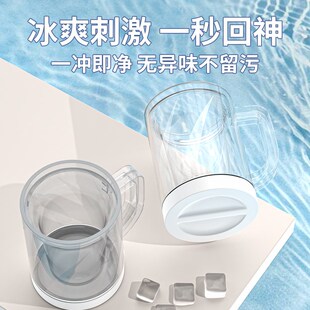 双层制冰夹层冰箱冷冻杯子水杯冷饮冰镇大容量精酿 啤酒杯2025新款