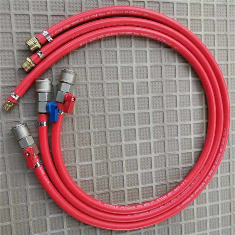 带管子气泵空压机放水开关延长管带螺丝球阀门放水管打气泵通用管