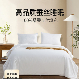 100%双宫茧桑蚕丝 纯棉面料 专柜同款 优等品长丝