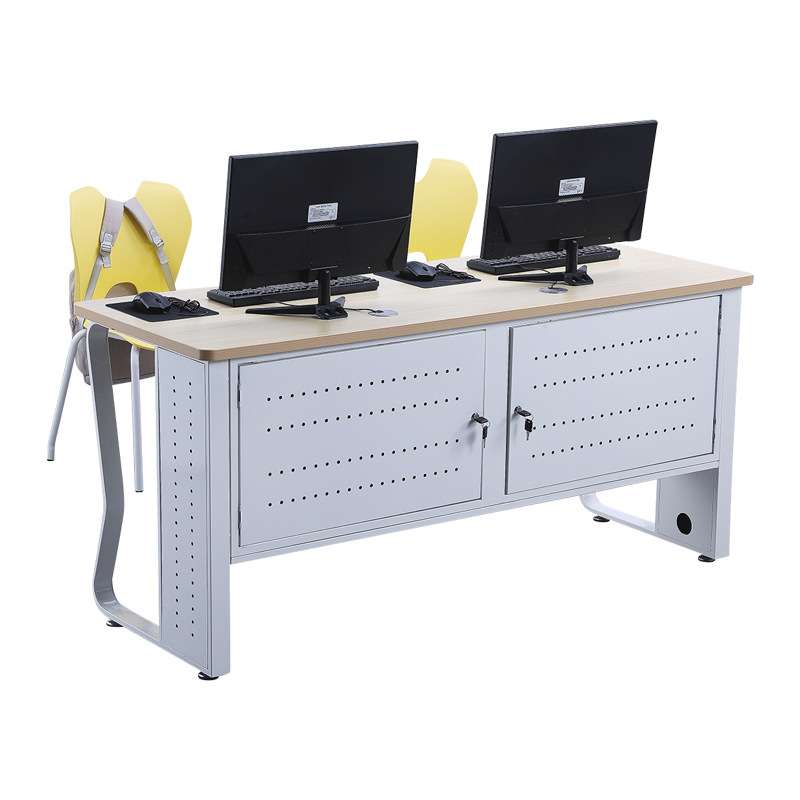 YDD68学校机房桌教室微机桌电脑桌现代培训桌椅组合实训室双人位