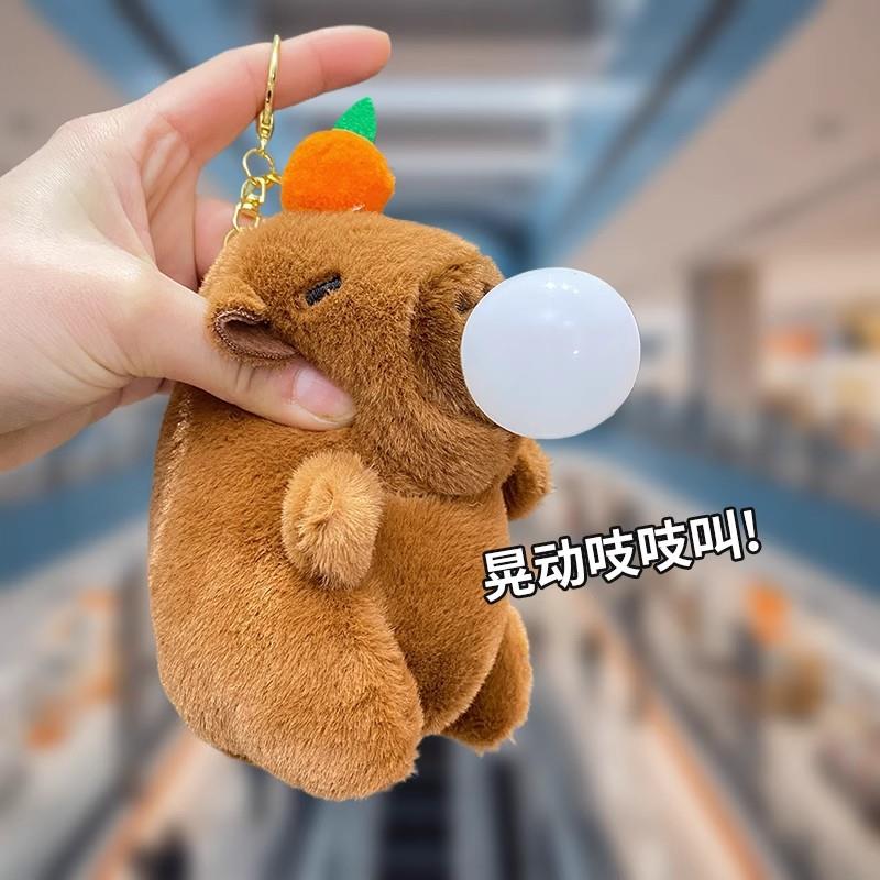 新款毛绒河豚吐泡泡挂件