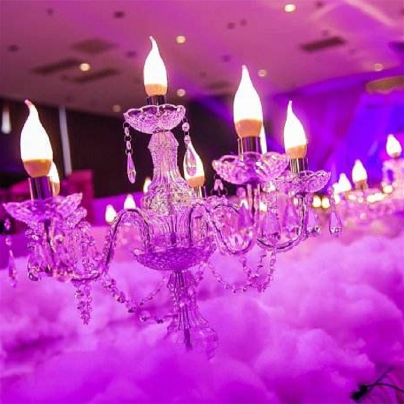 2021新款亚克力水晶灯路引发光婚庆道具T台留影区迎宾区婚礼装饰