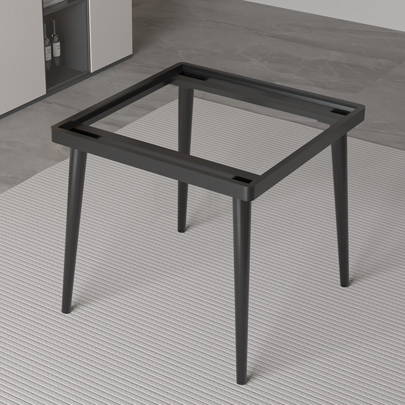 内嵌瓷砖桌腿岩板桌支架方形桌镶嵌架子金属桌子腿碳素钢书桌桌架