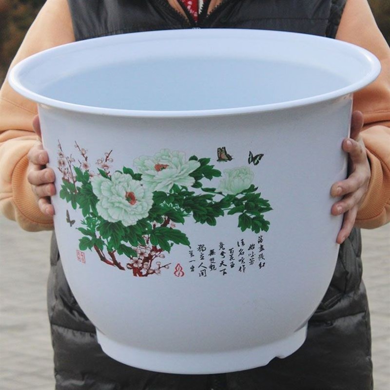 新疆包邮花瓶非陶瓷种花盆丨大特大号陶瓷30cm幸福树客厅虎皮兰玉