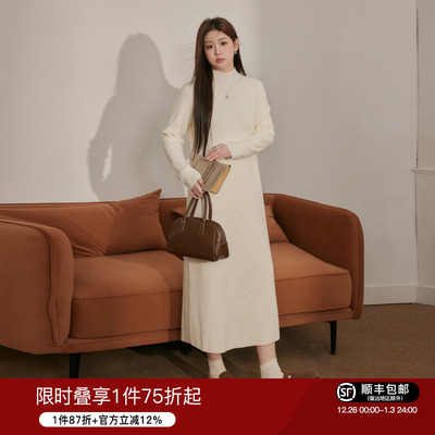 大码女装蓝语气质显瘦连衣裙