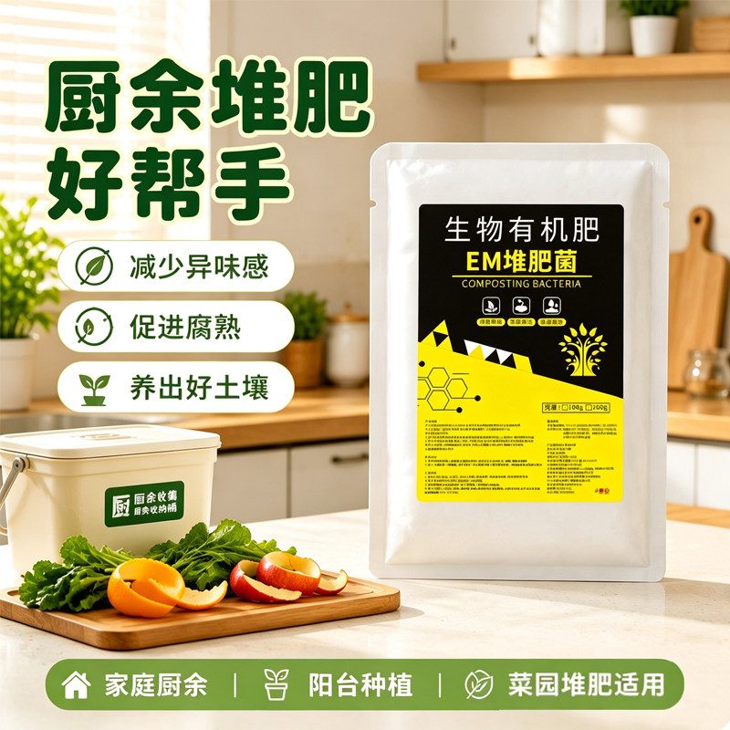 EM厨余农家肥堆肥发酵剂有机认证