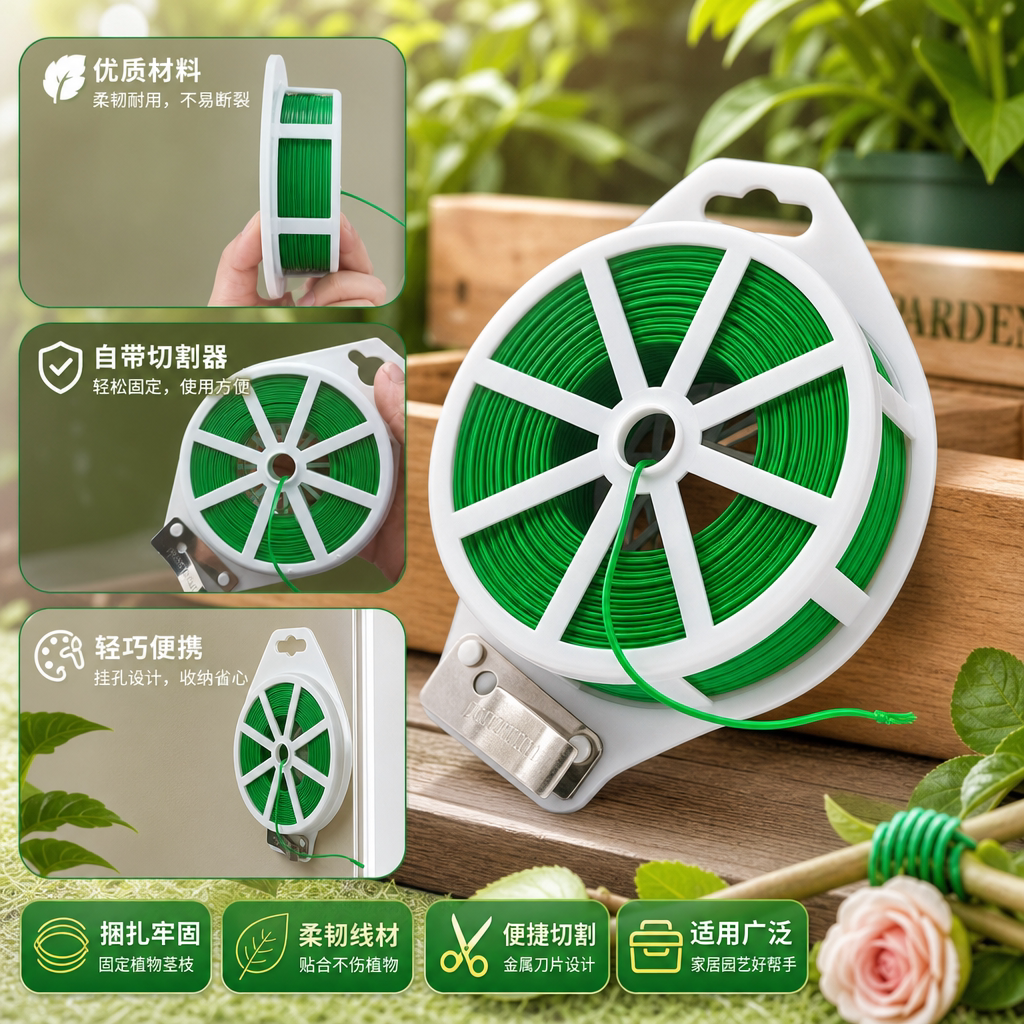 园艺塑性细铁丝爬藤捆扎