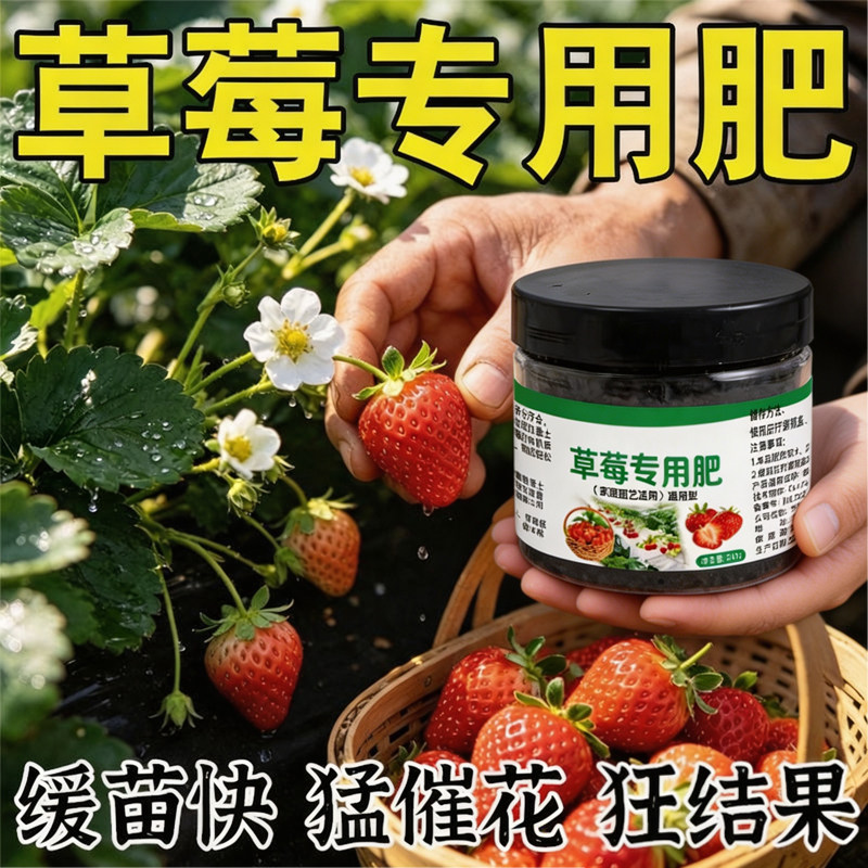 草莓专用有机肥颗粒缓释不烧根