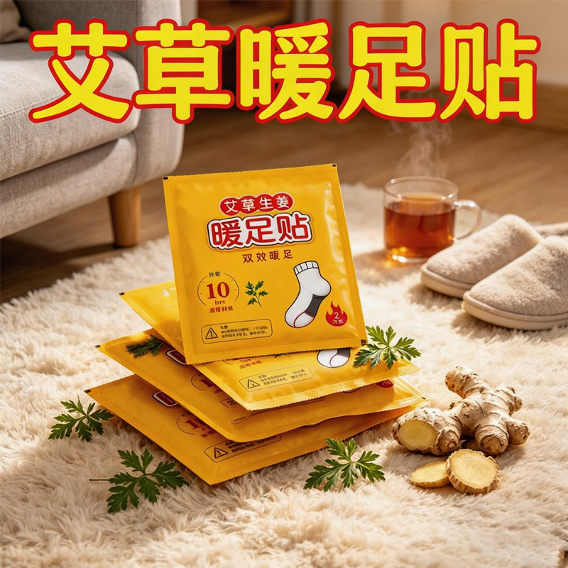 艾草自发热暖足贴24小时暖脚
