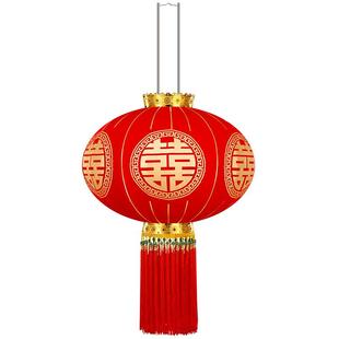 婚庆婚礼布置用品喜庆 ll大门口结婚喜字大灯笼一对挂户外院子中式