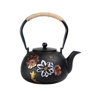 铁壶铸铁泡茶 铁茶壶日式 家用生铁壶茶具 烧水煮茶电陶炉铁壶套装