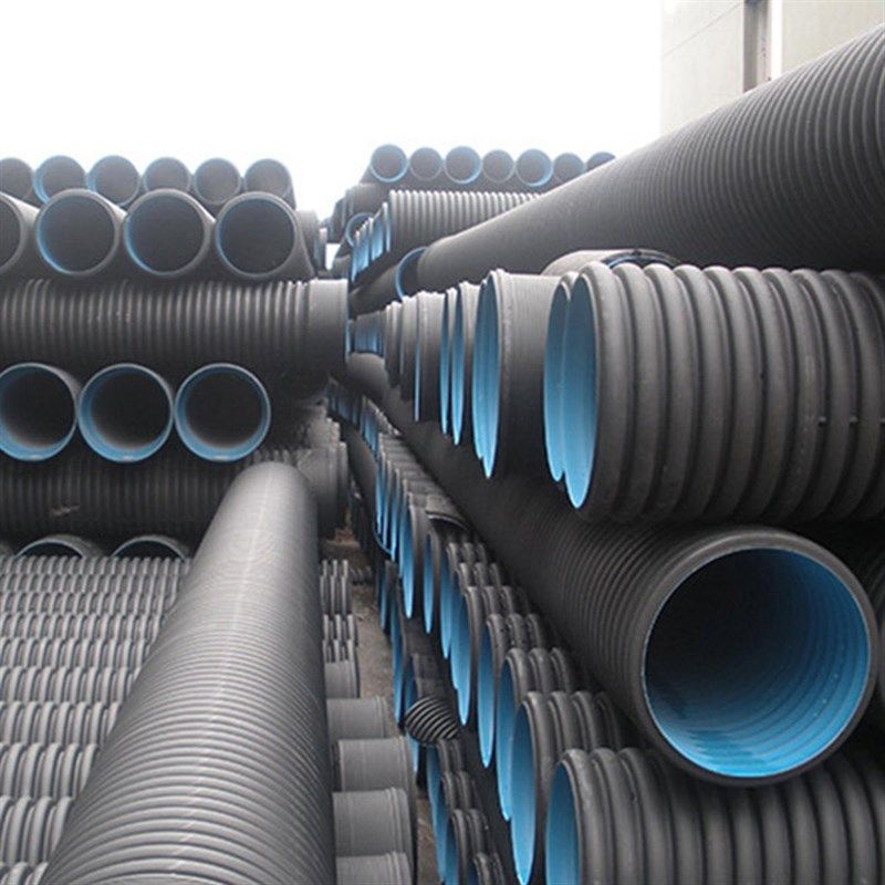 HDPE双壁波纹管厂家定做HDPE双壁波纹管塑胶管排水排污管
