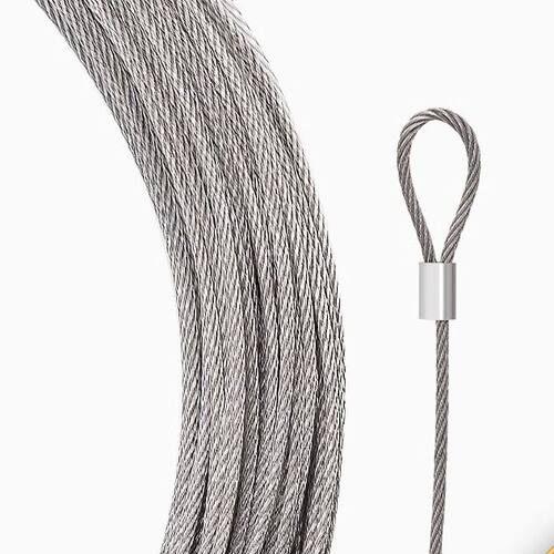 升降不锈钢晾衣架钢丝绳阳台衣服晒衣架拉紧绳手摇更换配件钢丝线