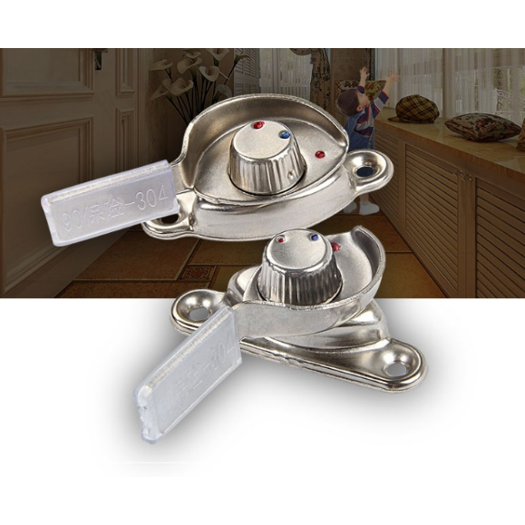 窗扣窗锁塑钢窗锁扣平移铝合金门窗月牙锁移门窗户防盗推拉门配件