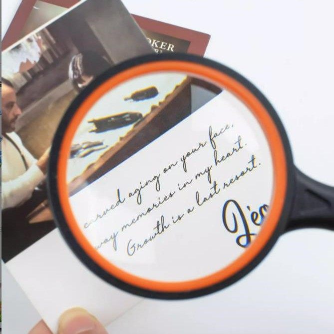 放大镜防摔高清老人儿童阅读手持放大镜便携式折叠高倍放大镜修表