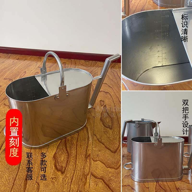 内置刻度长嘴铝制加油壶加厚防爆10 20升手提汽柴油汽车备用油箱