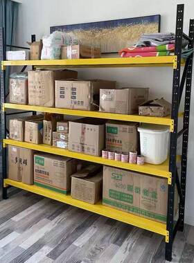 黑黄色货架加厚仓储仓库置物架商用展示架快递家用车库收纳架福建