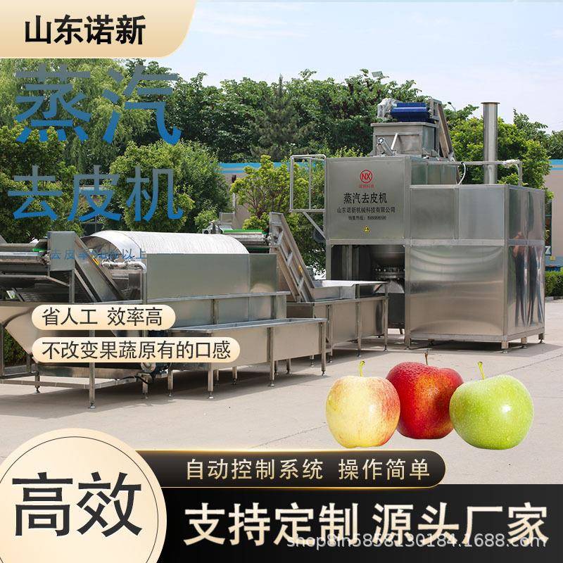 梨子快速削皮机大批量红枣去皮设备果蔬蒸汽去皮机