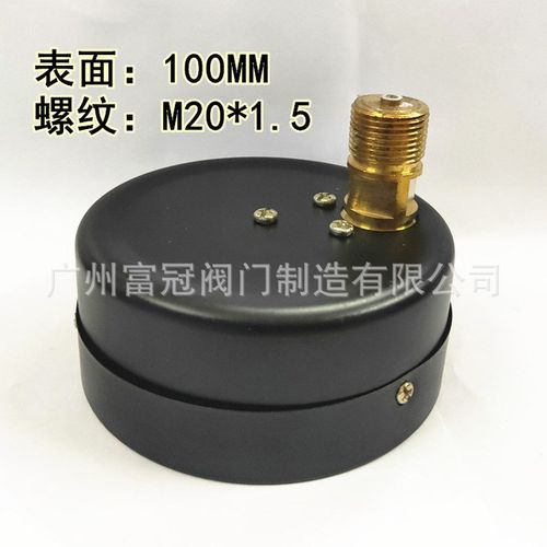 Y100Z轴向压力表 储气罐气压油压水压真空压力表无边压力表1.6mpa