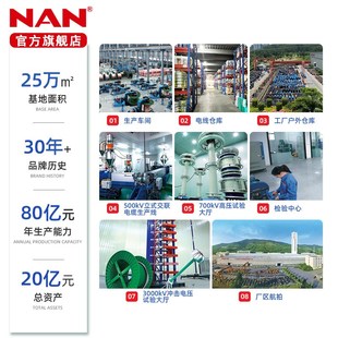 NAN南牌国标纯铜阻燃ZCBV1.5平家装 施工布线单芯线家用电缆硬线