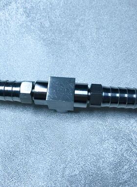 不锈钢内丝宝塔三通接头 中间内螺纹M14x15 两侧宝塔外径14mm