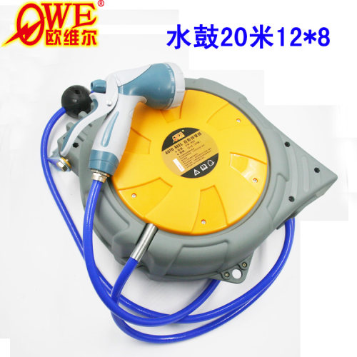 欧维尔OW-820水鼓自动卷管器双层水管卷轮座排管伸缩吊轮20米12*8