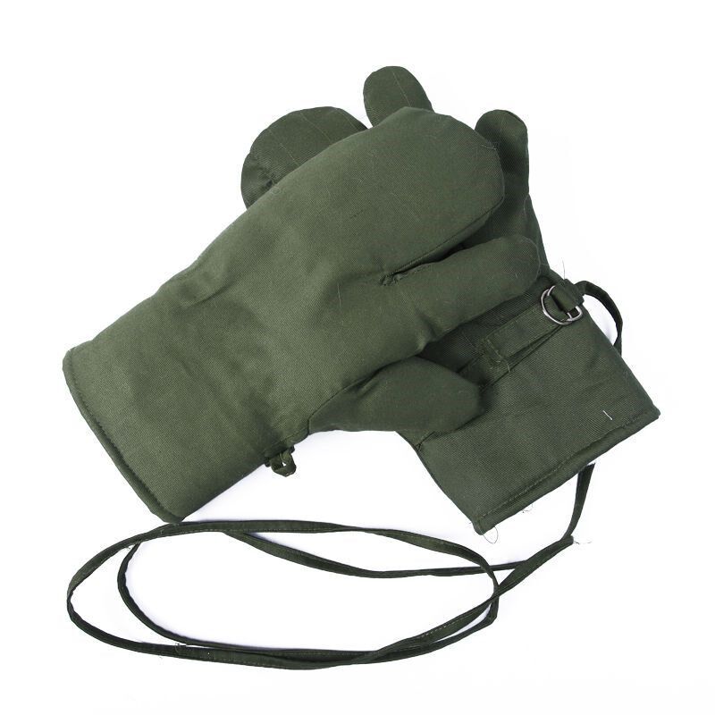 冬天羊皮皮毛一体手套三指真羊皮防风防寒男女骑车保暖加厚棉手套