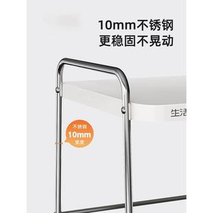 不锈钢厨房置物架多层台面多功能架子收纳架橱柜灶台家用储物货架