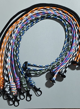 证件套挂绳挂脖绳可调节钥匙扣挂绳户外手工编织挂绳挂扣防丢挂绳