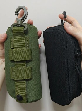 户外运动多功能收纳防风眼镜包战术风小挂包耳机包卡包加厚牛津布